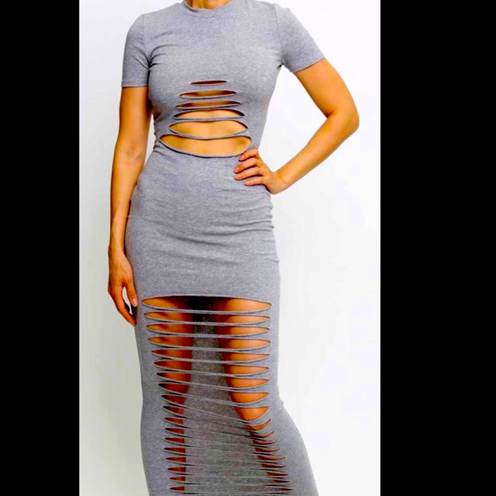 Front cup up maxi dress